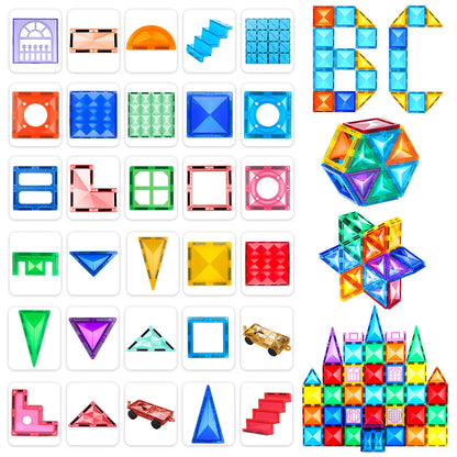 Montessori Magnetic Toys Education Stem Developmental Building Blocks Magnet Tiles Construction Bricks Kids Baby Boy Puzzle Game.