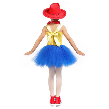 Woody Jessie Toy Story Cowboy Performance Kostüm Sets Mädchen Cartoon Tutu Kleid Kinder Disney Cosplay Karneval Party Kleidung