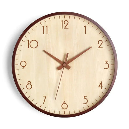 Wanduhr Wohnzimmer Zuhause Wandbehang Massivholz moderne einfache Uhr mittelalterliche Uhr Log Schlafzimmer Dekoration