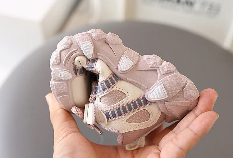 Oulylan Children Casual Shoes Thick-soled Sports Shoes Infant Footwear Boy Sneakers Breathable Non-slip Baby Shoes.
