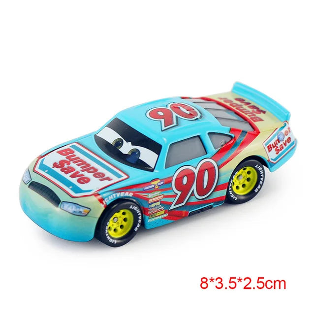 Disney Pixar Cars 2 3 Lightning McQueen Div Fritte Frank Mater Chick Hicks 1:55 Diecast Vehicle Metal Toy Car Kid Birthday Gift