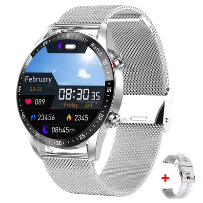 2025 NEW Smart Watch Women Men AMOLED Screen Bluetooth Call Full Touch Screen Weather Call Sports Smart Bracelet 5ATM Waterproof
