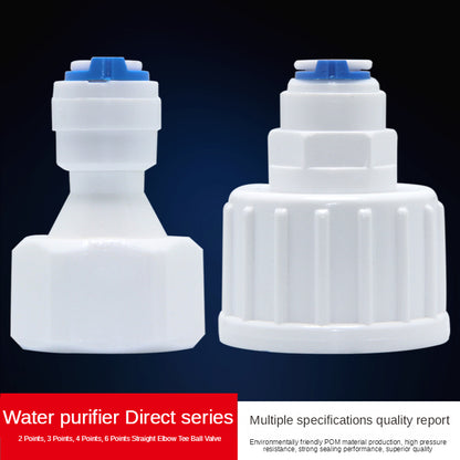 Fit for 1/4" 3/8" OD Tube Straight  Equal Reducer Connector Fitting Aquarium Reverse Osmosis RO Water Dispenser