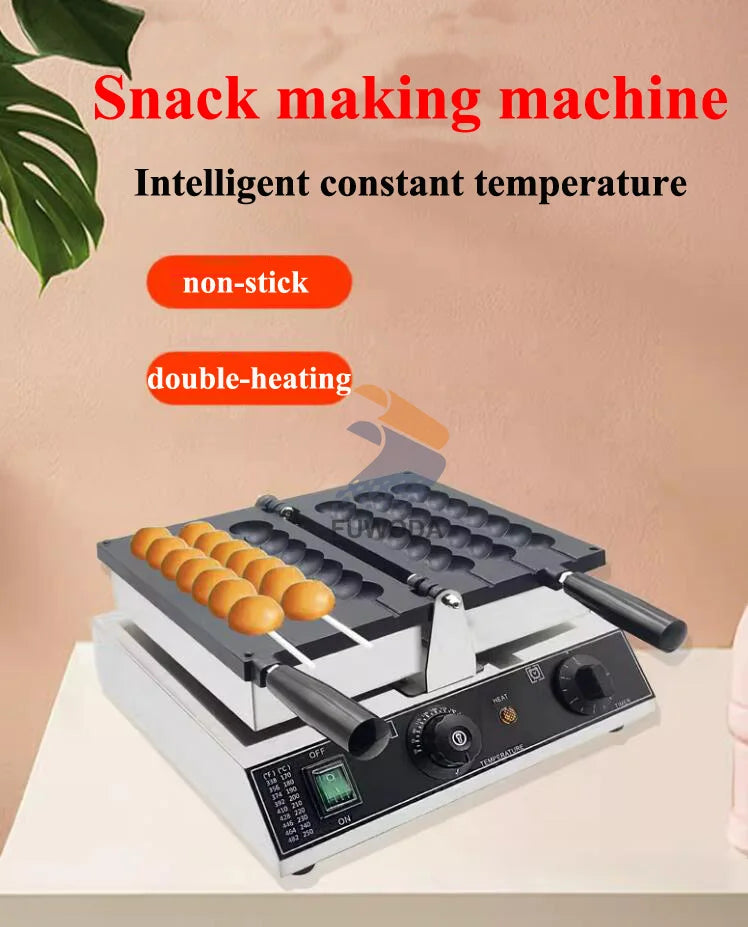 7 Holes Takoyaki Waffle Maker 3 Sticks Cheese Waffle Machine Snack Electric Waffle Machine Candied Haws Cake Baking Quail.