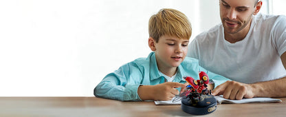 Robotime Rokr Scout Beetle MI02 ABS Metal Punk Style 3D Puzzle Gift for Boys Adults Easy Assembly Mechanical Design DIY Toys.