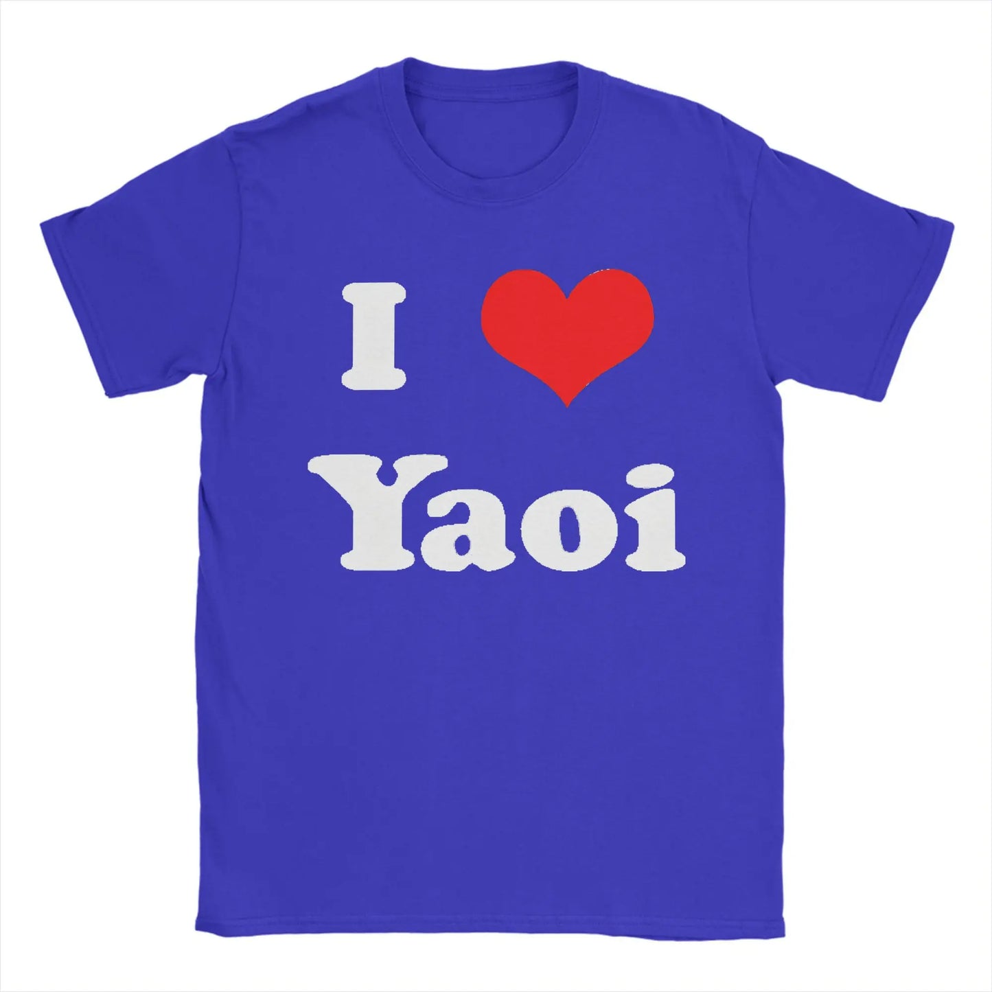 Funny I Love Yaoi T-Shirts Men O Neck Cotton T Shirt  Short Sleeve Tee Shirt Birthday Present Tops.