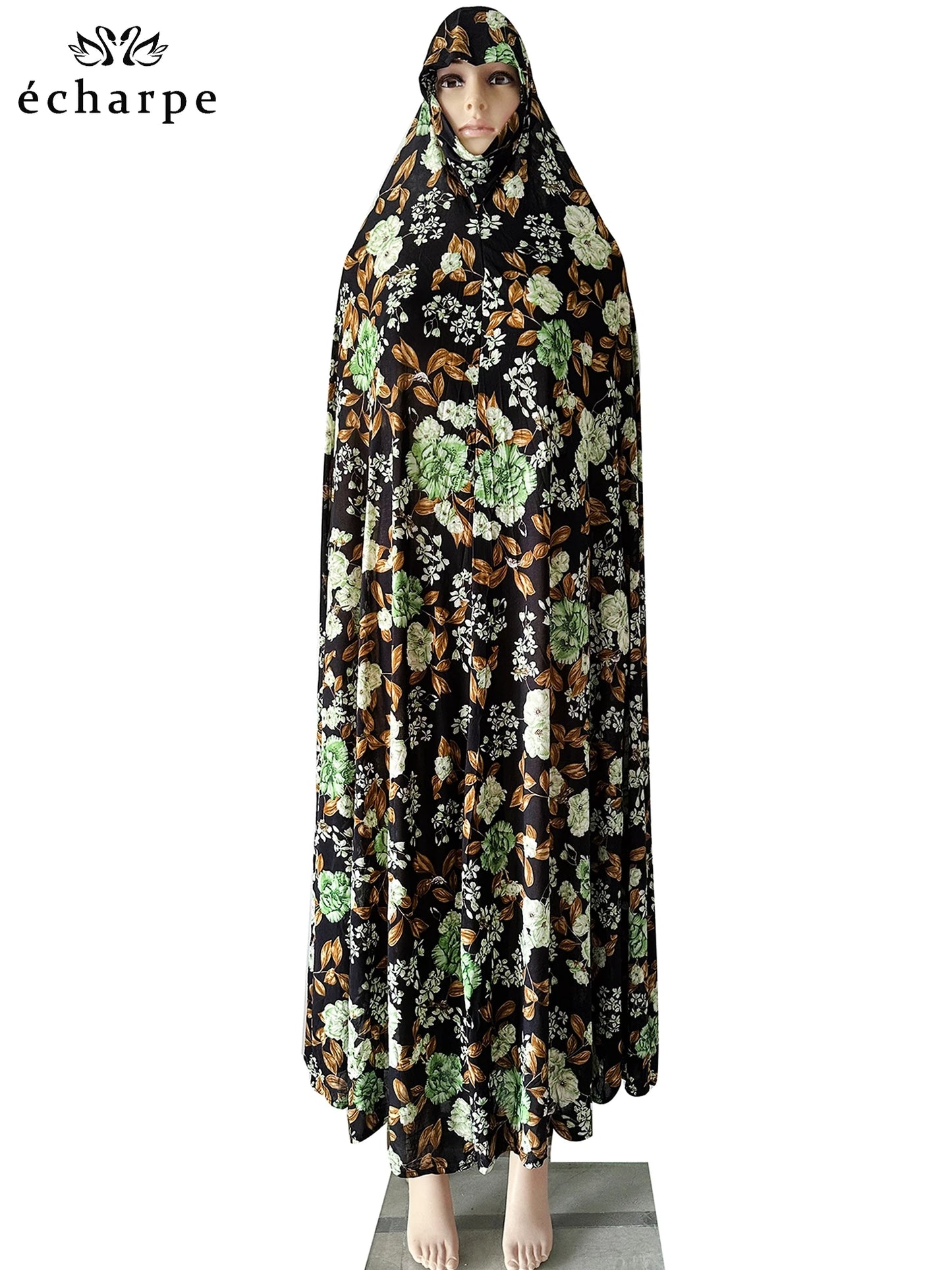 6XL Ramadan Muslim Pullover Sleeveless Dress Women Prayer Garment Arab Jibab Dubai Abaya Islamic Femmel Khimar Worship Robe