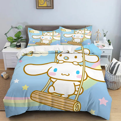 Sanrio Cinnamorolls Animation Derivatives Bedding Sets Australia /Europe/USA Full Queen King Size Quilt Duvet Cover.