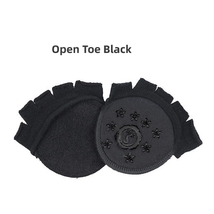 2Pcs=1Pair Toe Separator Foot Care Half Insoles Five Finger Socks Pads Bunion Sleeve Protector Hallux Valgus Forefoot For Women.