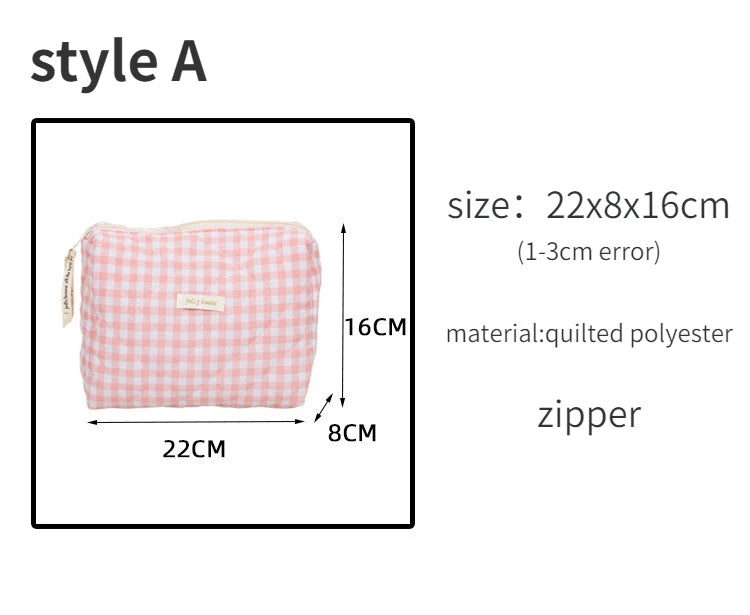 Large Capacity Women's Cosmetic Bags Cases Casual Ladies Small Storage Bag with Zipper Female Travel Clutch Bag Small Handbags.