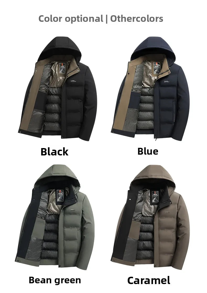 Top Grade Winter New Brand Hooded Casual Fashion Windbreaker Quilted Parka Jacket Puffer Bubble Coats Outwear Men Clothes.