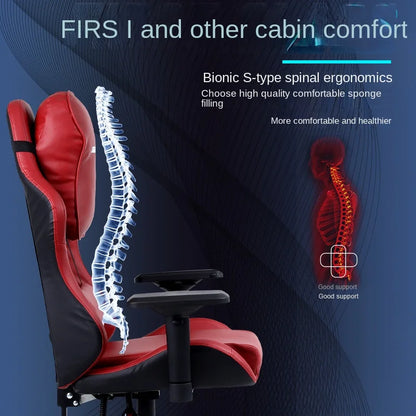 Rosa gaming stuhl für mädchen computer stuhl höhe einstellbar komfortable bürostuhl mit kopfstütze lenden kissen Swivel Stuhl