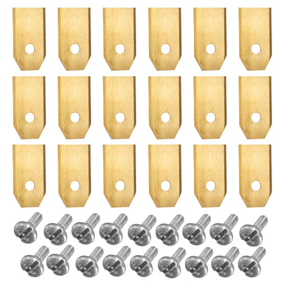 18/30PCS Rasenmäher Schneidmesser Edelstahl Mäher Cutter Klinge Ersatz Trimmer Cutter für Husqvarna Automower/Gardena