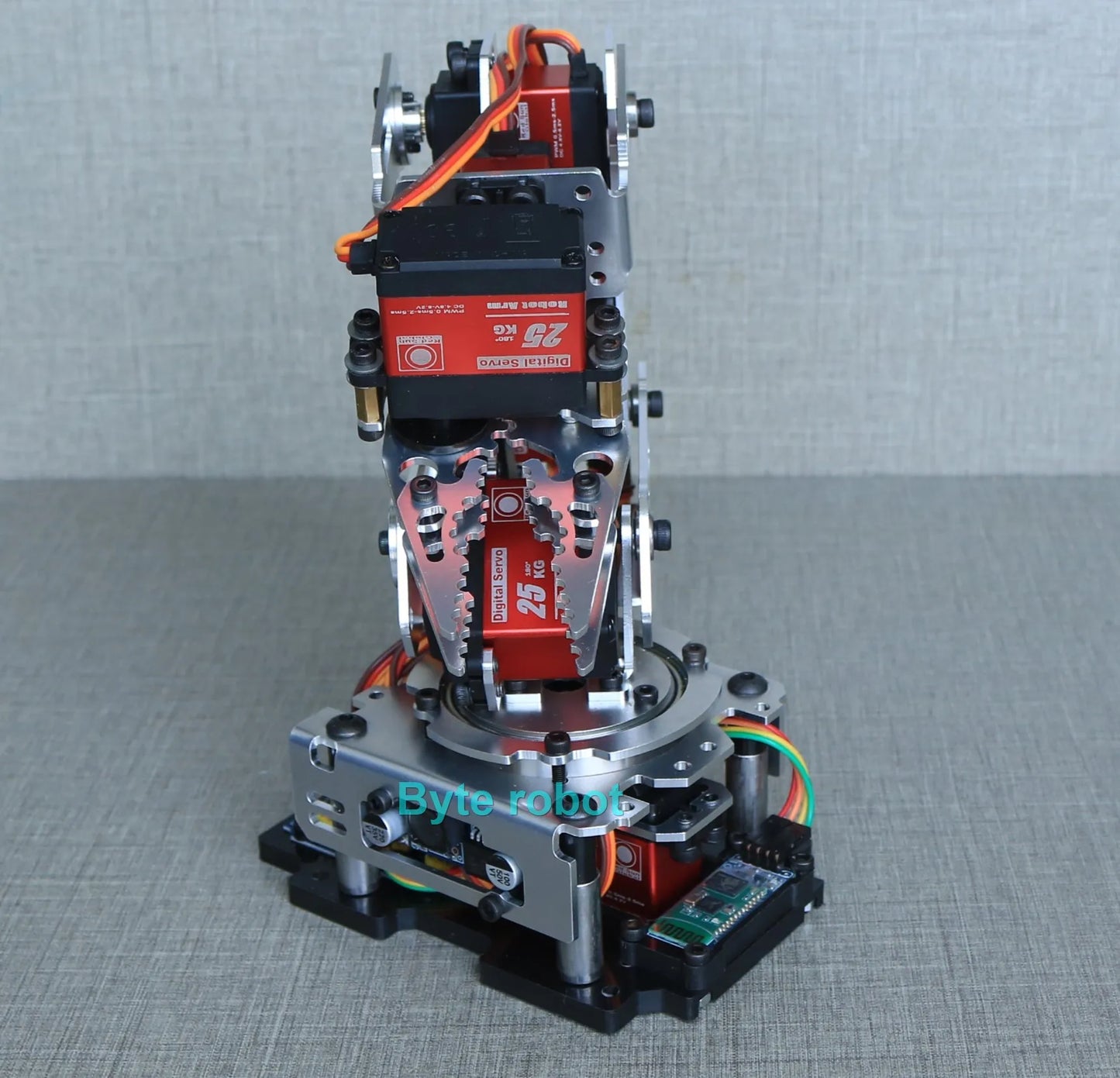 APP Control 6 Dof Metal Mechanical Arm Aluminum Alloy Bracket High Quality Robot Arm for Arduino Robot DIY Kit Programmable Arm.