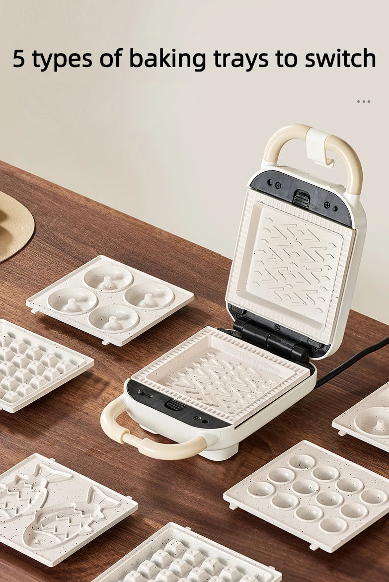 Electric Sandwich Maker Multifunctional Waffle Machine Toaster Baker Breakfast Machine Takoyaki Pancake Donuts Sandwichera 220V.