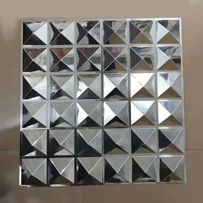 50pcs 50x50cm car Metal plating color 3D Wall Panel Rose Flower electroplate 3D Wall Stickers Wedding party background wall art