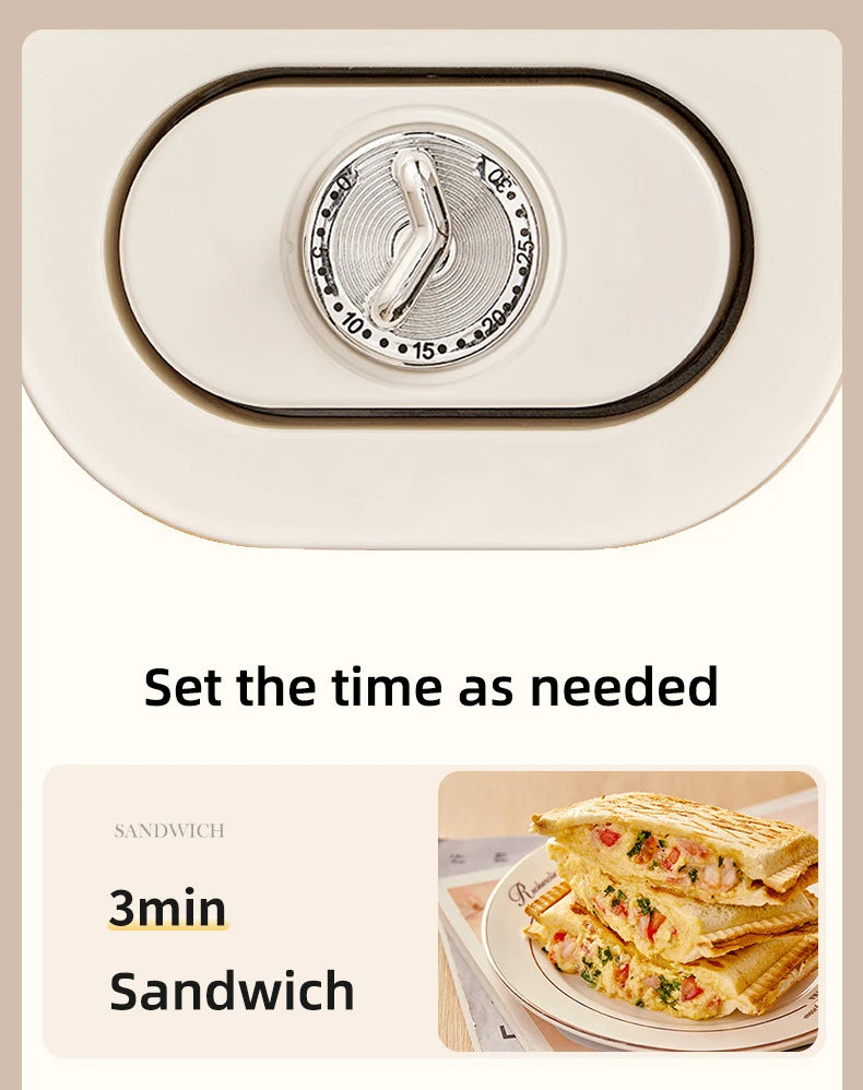 Electric Sandwich Maker Multifunctional Waffle Machine Toaster Baker Breakfast Machine Takoyaki Pancake Donuts Sandwichera 220V.