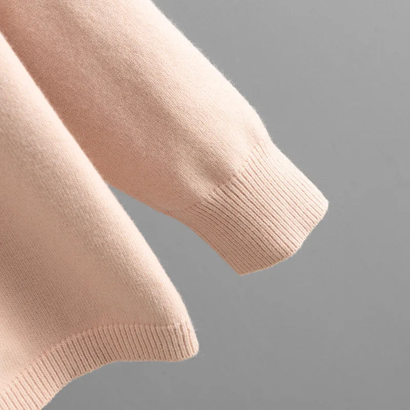 Autumn Winter 2025 New Fashion Women's Solid Color Casual Trendy Loose Knitted 2 Piece Sets Hooded Sweatshirts Wide Leg Trousers.