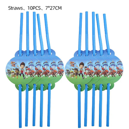 PAW Patrol Geburtstag Party Dekoration Neue Version Ballon Set Einweg Geschirr Kid Event Liefert Banner Hintergrund Geschenk