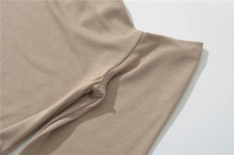 Slim Fit Long Sleeve T-Shirt Irregular Hem Slant Collar Pleated Pure Desirable Sexy Top for Women Fashionable Autumn New Style.