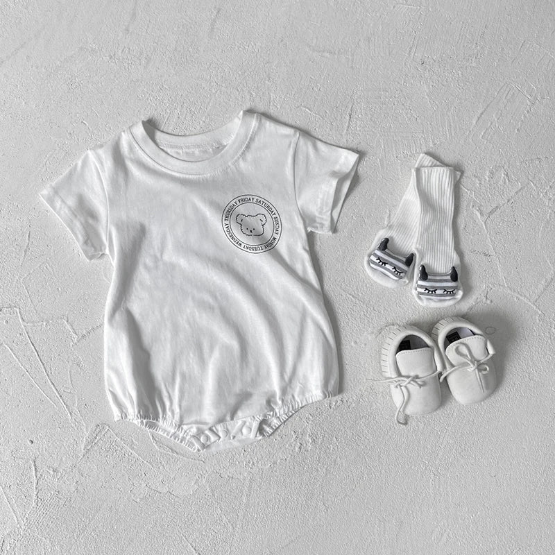 0-2Y Sommer Baby Body Niedlichen Cartoon Gedruckt Einteiliges für Kleinkinder Mädchen und Jungen Baby Kleidung Kleinkind Kurzarm Overall