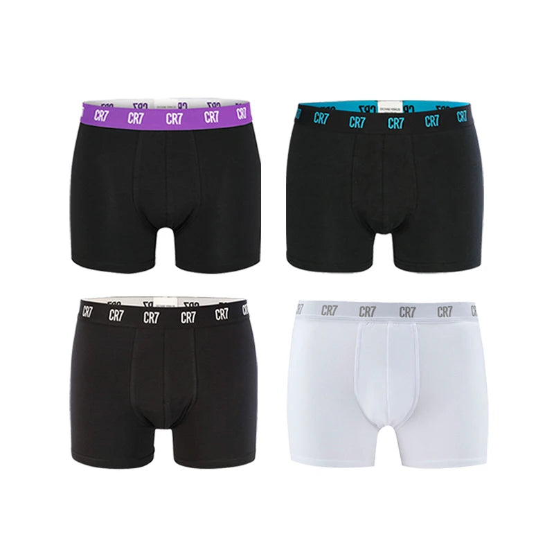 CRIIS SEVEN 7 Boxershorts für Herren, Cristiano Ronaldo, Basic-Unterwäsche aus Baumwolle, Herren-Badehose, Turnhose, bequeme Unterhose