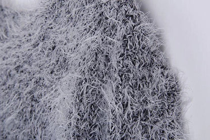 Pullover 2019 Herbst Winter Frauen Oansatz Pullover Lose Gestrickte Damen Pullover Weibliche größe Casual Einfarbig Plüsch Pullover.