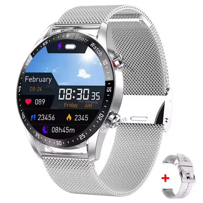 2025 NFC Bluetooth Call Smart Watch Men Full Screen GPS Sports Bracelet Waterproof ECG Health Monitor SmartWatch for IOS Android
