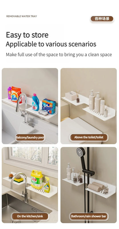 Badezimmerregal, Badezimmerregal, Toilettenlagerregal, Toilette, Küchenraum, Aluminium, zum Aufhängen an der Wand, stanzfreies Regal