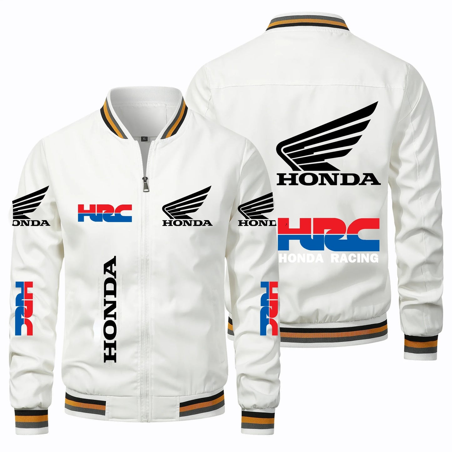 2025 New Men's Honda Motorcycle Jacket Honda Wing HRC Logo Jacket Oversized Biker Racing Team Jacket Honda Men's Clothing Coats.