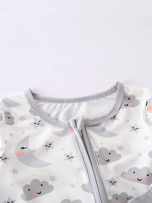 Neugeborenes Baby-Body mit Reißverschluss für alle Jahreszeiten, Jungen, langärmelig, Strampler, Kleidung, Mädchen, Rundhals-Body, 0–1–3–6 Monate