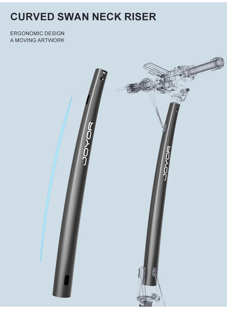 JOYOR C10E ABE Electric Scooter for Adults 10" E-Scooter with 48V 10.4Ah Removable Battery 20km/h.