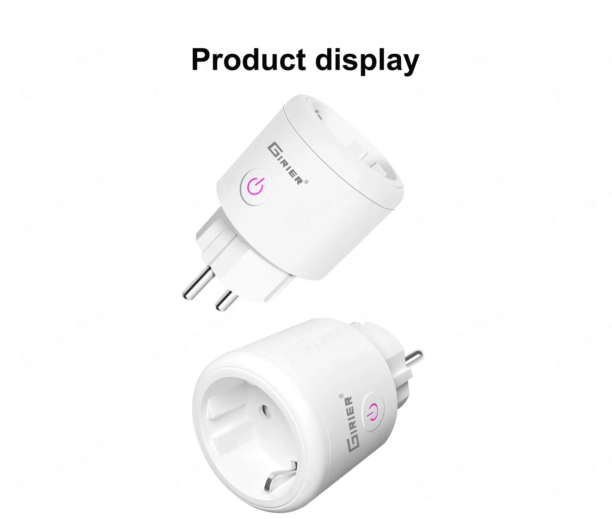 GIRIER Smart Plug ZigBee 20A Smart Home Steckdose EU 4200W mit Power Monitor Funktion Unterstützt Alexa Google Home Assistant.