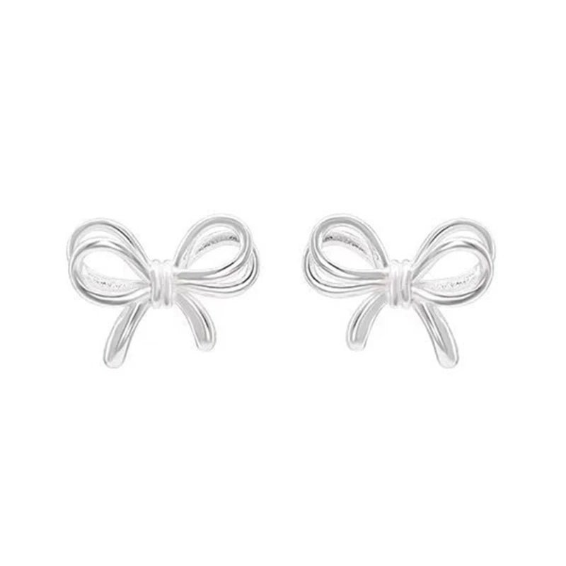 Bowknot Studs Earrings Ear Piercing Jewelry Accessory Stylish Bow Ear Pendant Jewelry for Fashion Enthusiasts