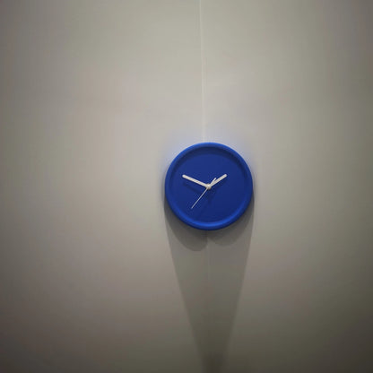 3D-Druck Eckwanduhr ohne Perforationen Einfache stille Wanduhr DIY Malkunst Dekoration Kleine Raumdekoration