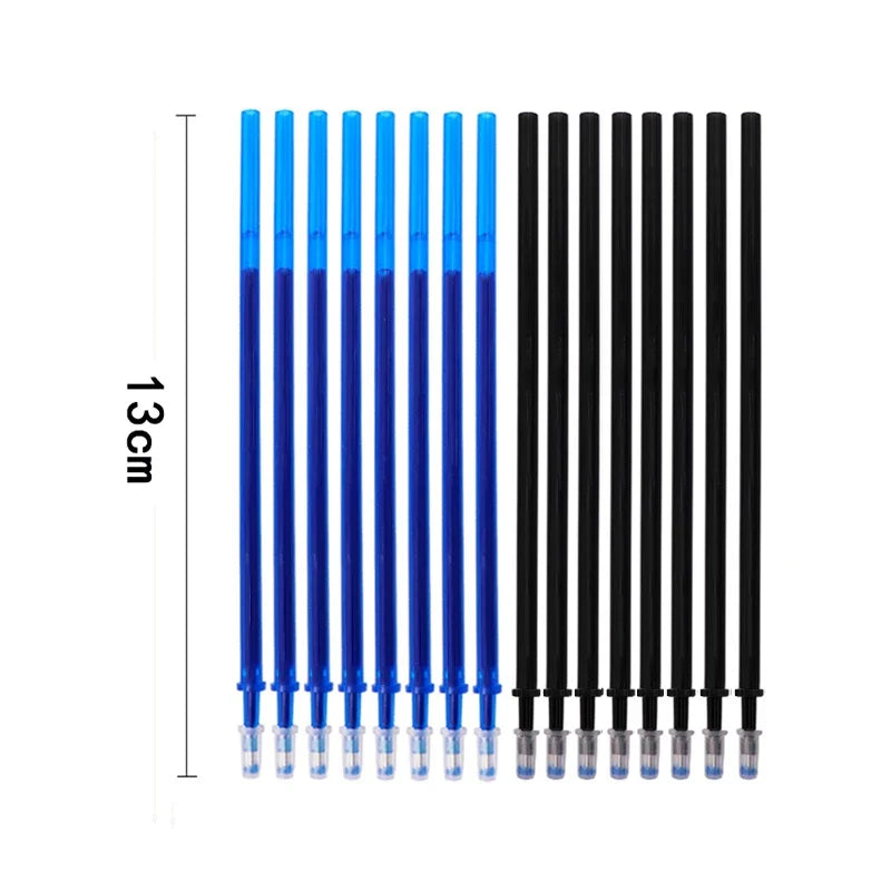 55 teile/los Löschbaren Gel Stift 0,5mm Refill Stange Magische Tinte Löschbaren Stift Waschbar Griff Büro Schule Schriftlich Werkzeuge Kawaii schreibwaren.