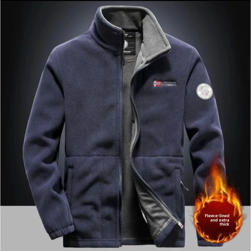 New Men's Autumn Winter Outdoor Casual Fleece Warm Patagonia Jacket Comfortable Fashionable Windproof Breathable and Trendy Top.