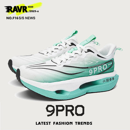 Cushioning Running Shoes 9PRO for Men Carbon Board Sneakers Outdoor Training Sports Lightweight Breathable Shoes Women's 2025.