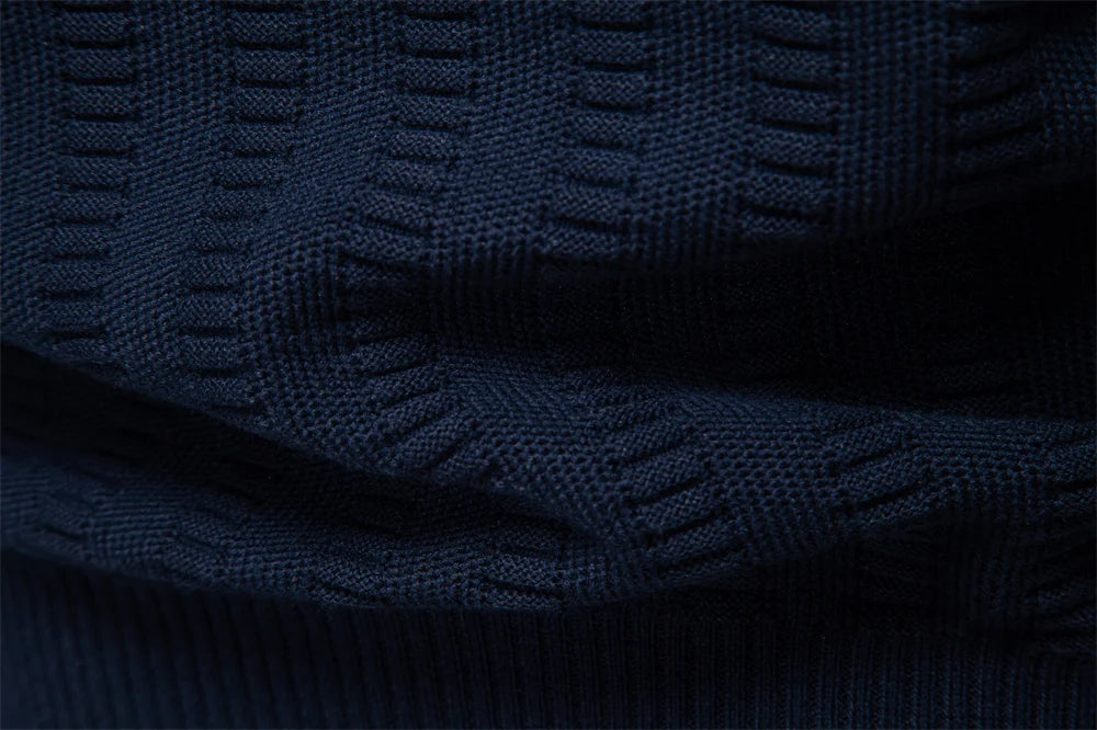 AIOPESON Luxury Striped Pullover Men Old Money Style Cotton Knitwear Thick Warm Crew Neck Winter Social Sweater Male.