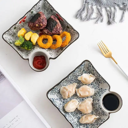 8/10Inch French Vintage Rose Ceramic Plate European Style Dinner Dishe Plates Salad Dessert Dinner Dish Household Art Tableware.