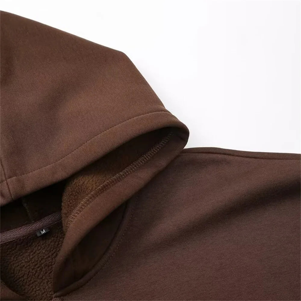 autumn new women's fashionable casual zipper decoration hooded long sleeved sportswear jacket wide leg pants set.