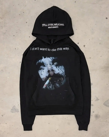 Y2k Hip-Hop Fashion Letter Printing Hoodie Women Casual Streetwear Sweatshirt Top Gothic Oversized Hoodie Men's Clothing