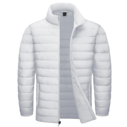 TACVASEN Stand Collar Lightweight Puffer Jackets Mens Quilted Jacket Water Resistant Ripstop Down Insulated Windbreaker Coats