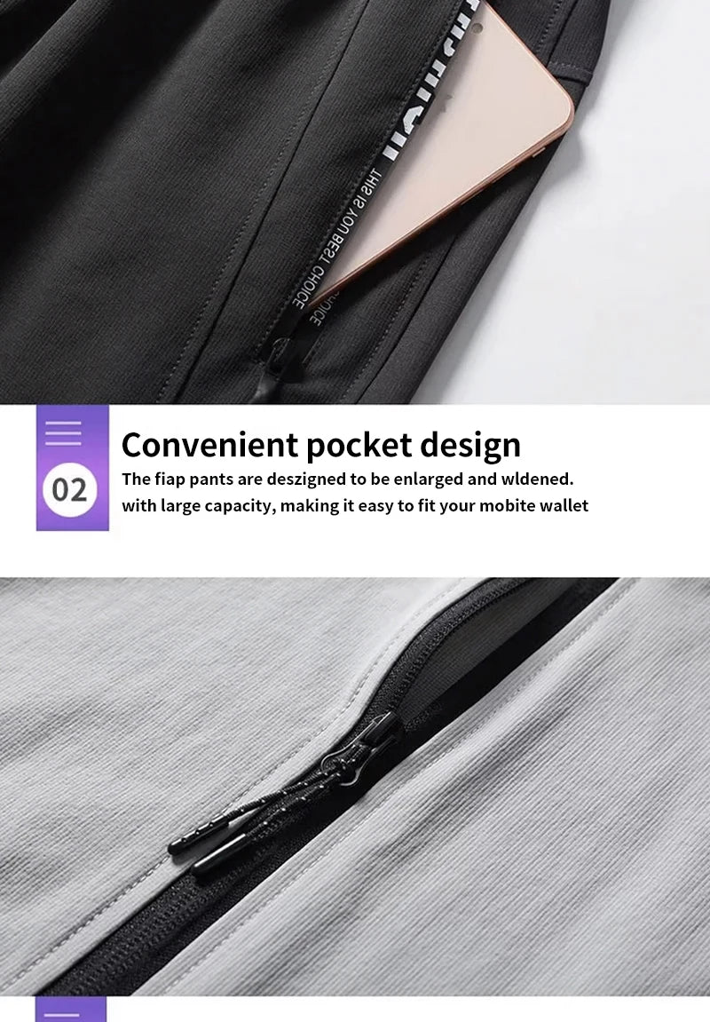 Men's Sportswear Set Quick-Dry Running Clothes Fitness Wear Morning Run Clothing Spring Autumn Basketball Training Jacket.