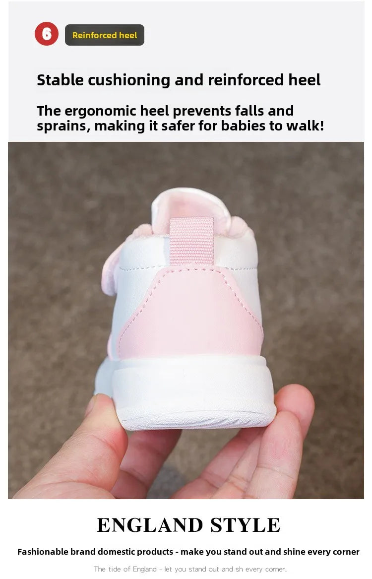 Fashion Kids Sneakers Spring Autumn High Top Breathable Casual Shoes Girls Non-slip Board Shoes Boys Outdoors Basketball Shoes.