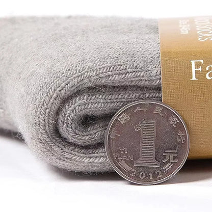 4Pairs/Lot Men's Winter Super Thick Thermal Socks Wool Men Women Solid High Quality Merino Wool Socks Cold Snow Warm Wool Socks.