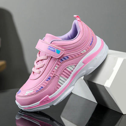 Cute Children Sneaker Girls Shoes Luxury Leather Lightweight Kids Casual Shoes Running Sports School Tennis Sneaker for Girl.