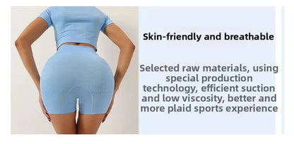 Seamless Dot Dot Yoga Suit High Waist Outdoor Sports Vest Running Quick Dry Top Fitness Yoga Pants Set Exercise Workout Clothes.