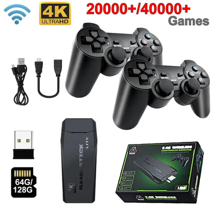 M8 4K Video Game Console Built-in 20000 Games Wireless Controller Gamepad Retro Handheld Game Player For PS1 Dropshipping.