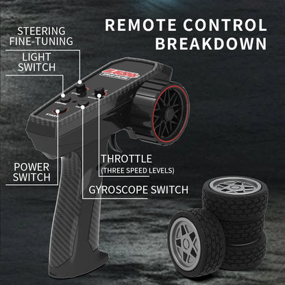 1:43 2.4G 4WD RC Drift Car with Gyroscope Fullly Proportion Remote Control Car JJRC C8827 Mini Racing Car Model Boy Toy Gift.